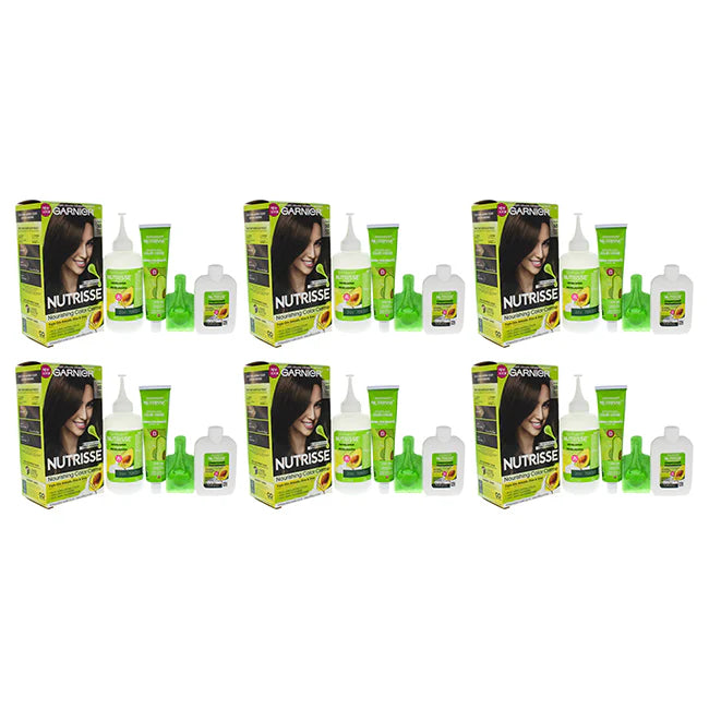50 Medium Natural Brown Hair Color Creme, Pack of 6 B317646