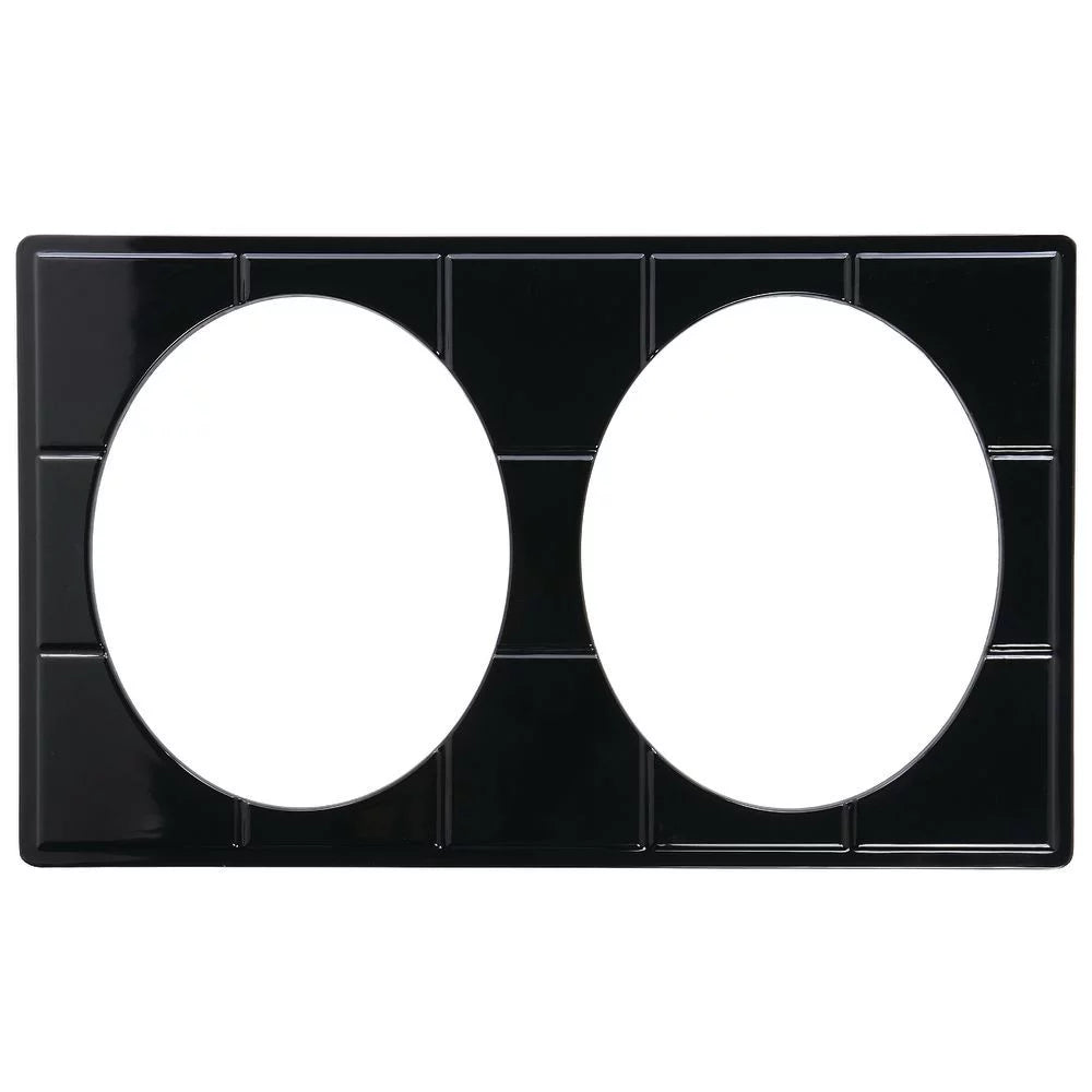 Black Melamine Full Size Food Bar Tile Tray M7563