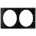 Black Melamine Full Size Food Bar Tile Tray M7563