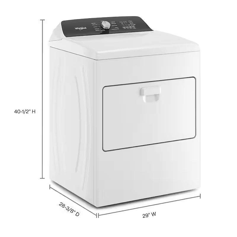 White 7 cu. ft. Electric Dryer K9979