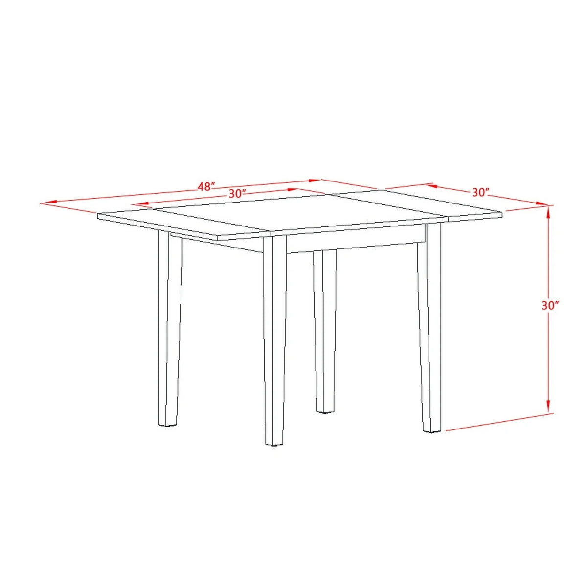 5 Pc Oak Finish Wood Dining Table Set R96798
