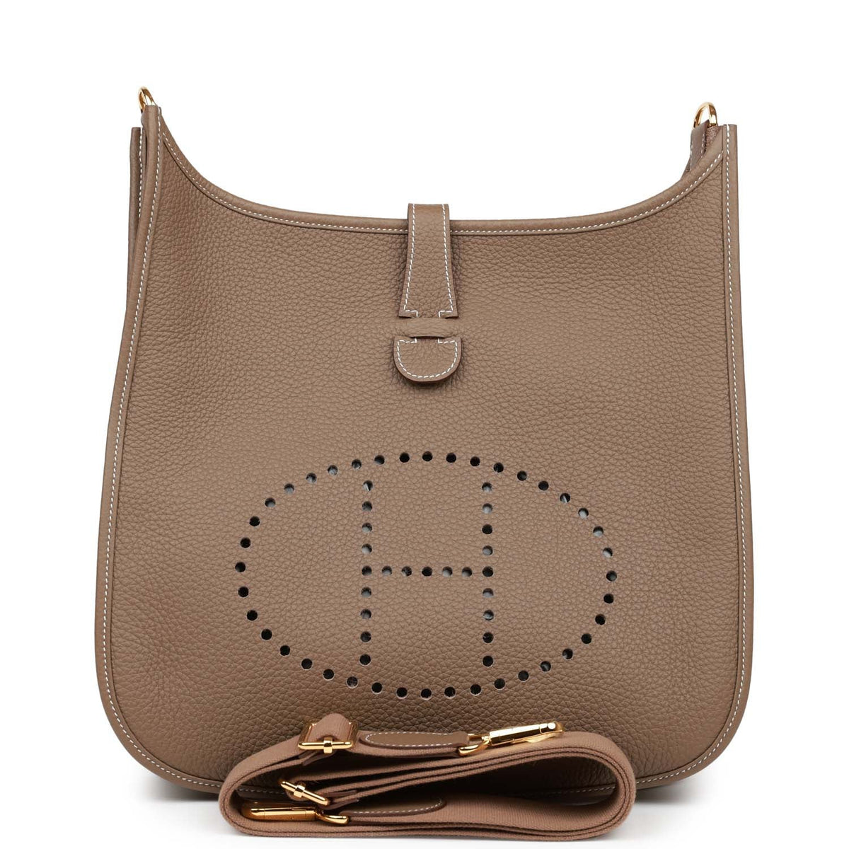 Etoupe Clemence Leather Bag P500
