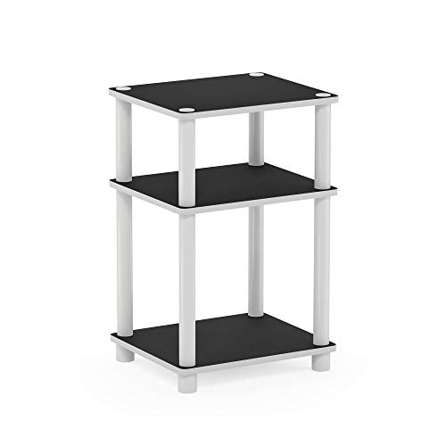 3-Tier End Table Side Table Night Stand with Plastic Poles K66254
