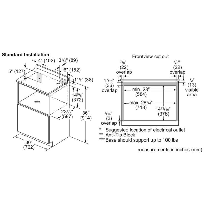 Built-In Drawer Microwave with Sensor Cooking U444