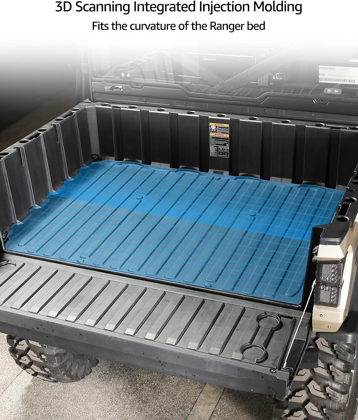 Rubber Bed Liner for Polaris Ranger XP 1000 Crew J53809