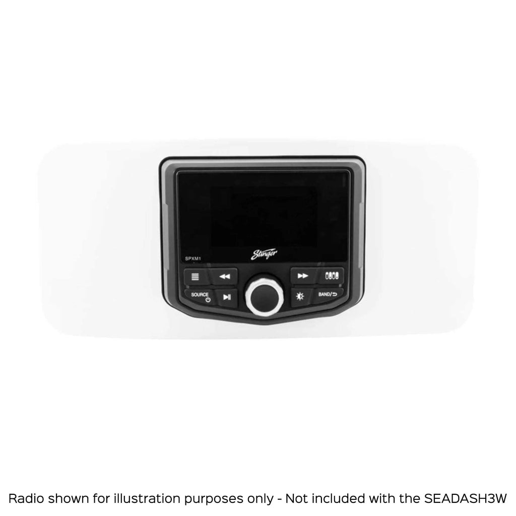 Waterproof Marine Radio Dash Kit - White D281539