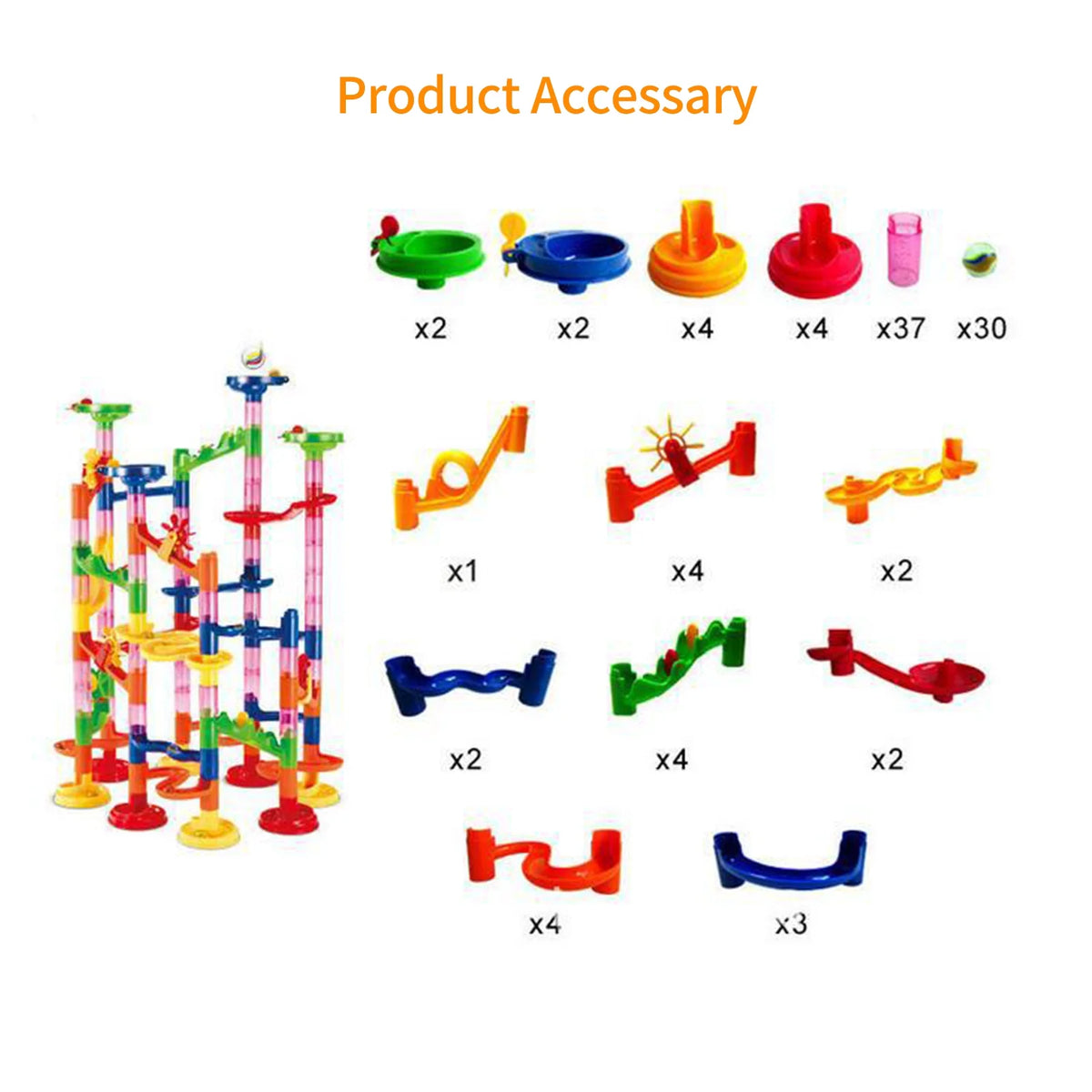105 Piece Marble Run Track Building Set M926147