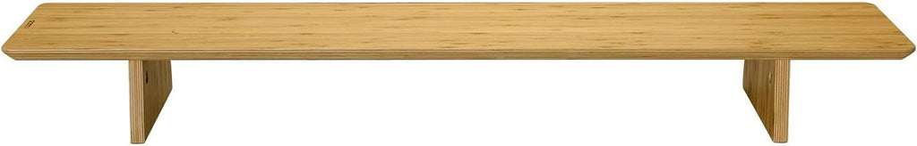 Large Bamboo Wood Dual Monitor Stand Riser Pack of 2 W81807