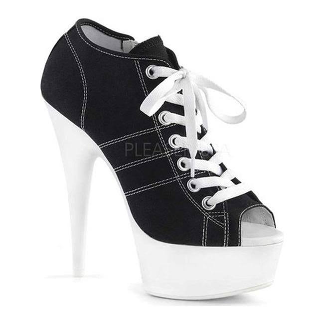 12 Black Canvas Neon White Pleaser A3139