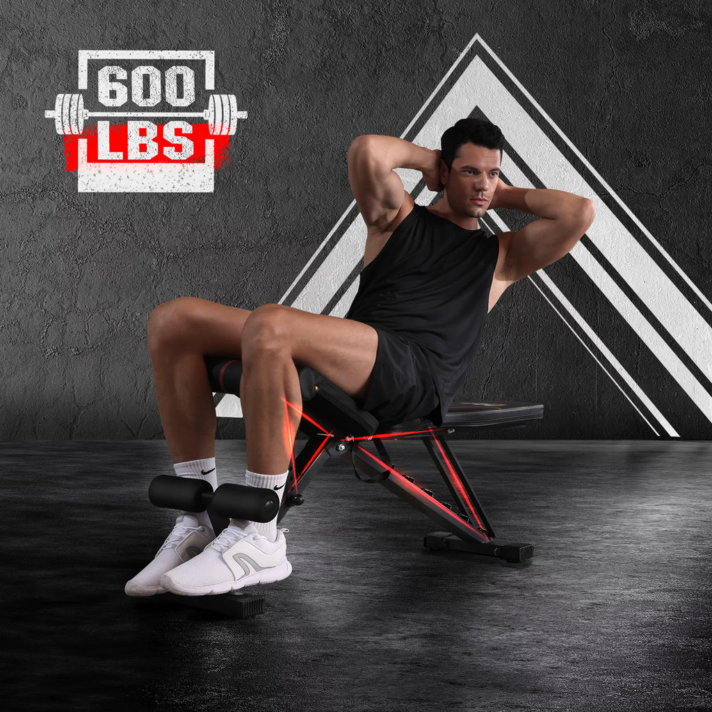 Adjustable Weight Bench 660lbs Capacity Foldable B199415