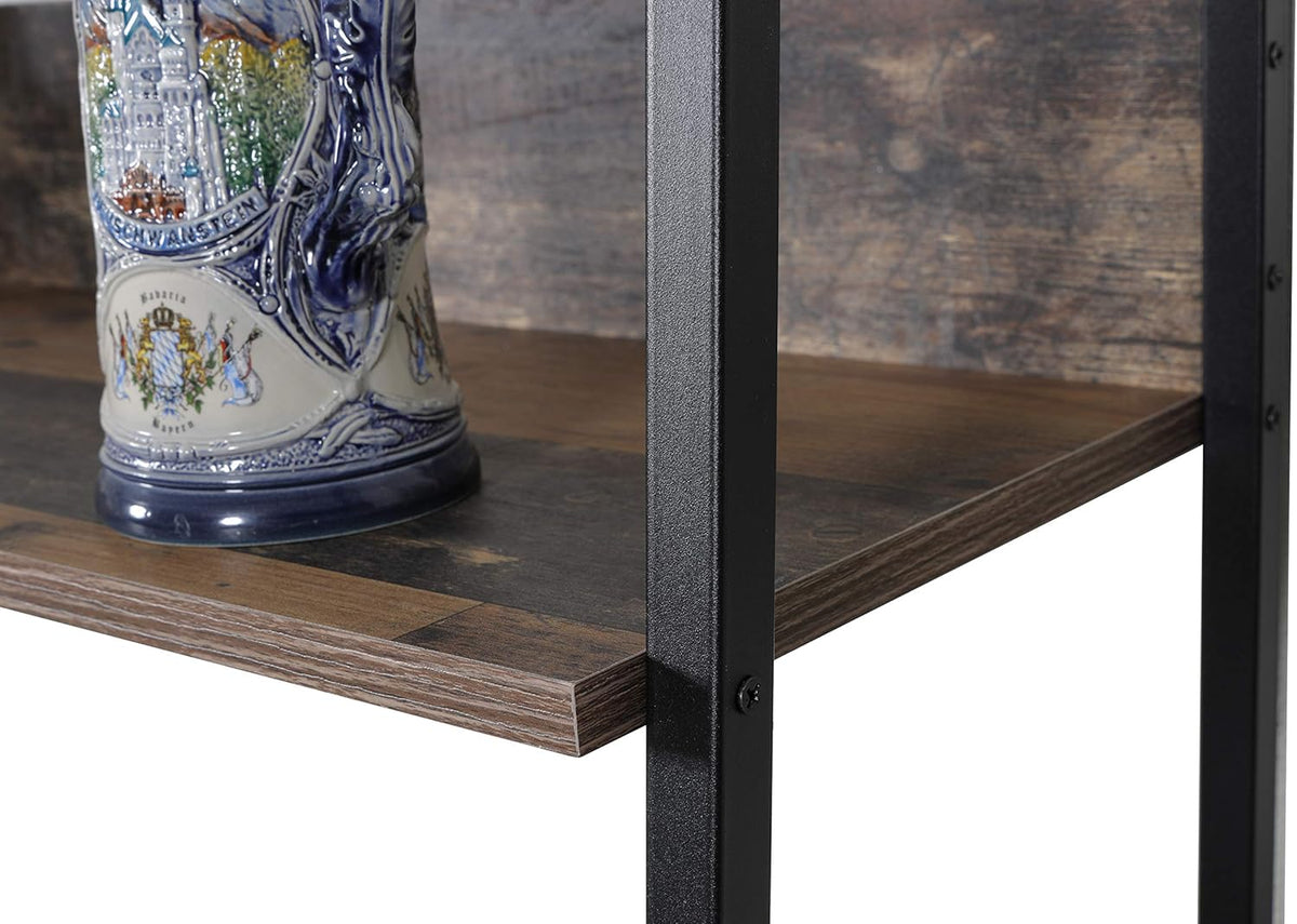 Rustic Planked Knotty Pine Ladder Bookcase X567