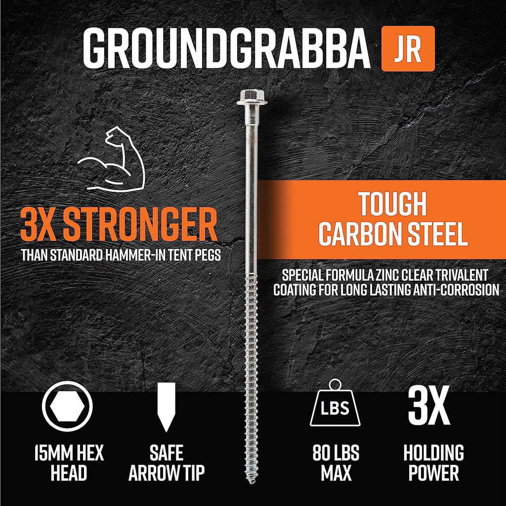 11 Inch 12 Pack Heavy Duty Screw-in Ground Anchors Y955