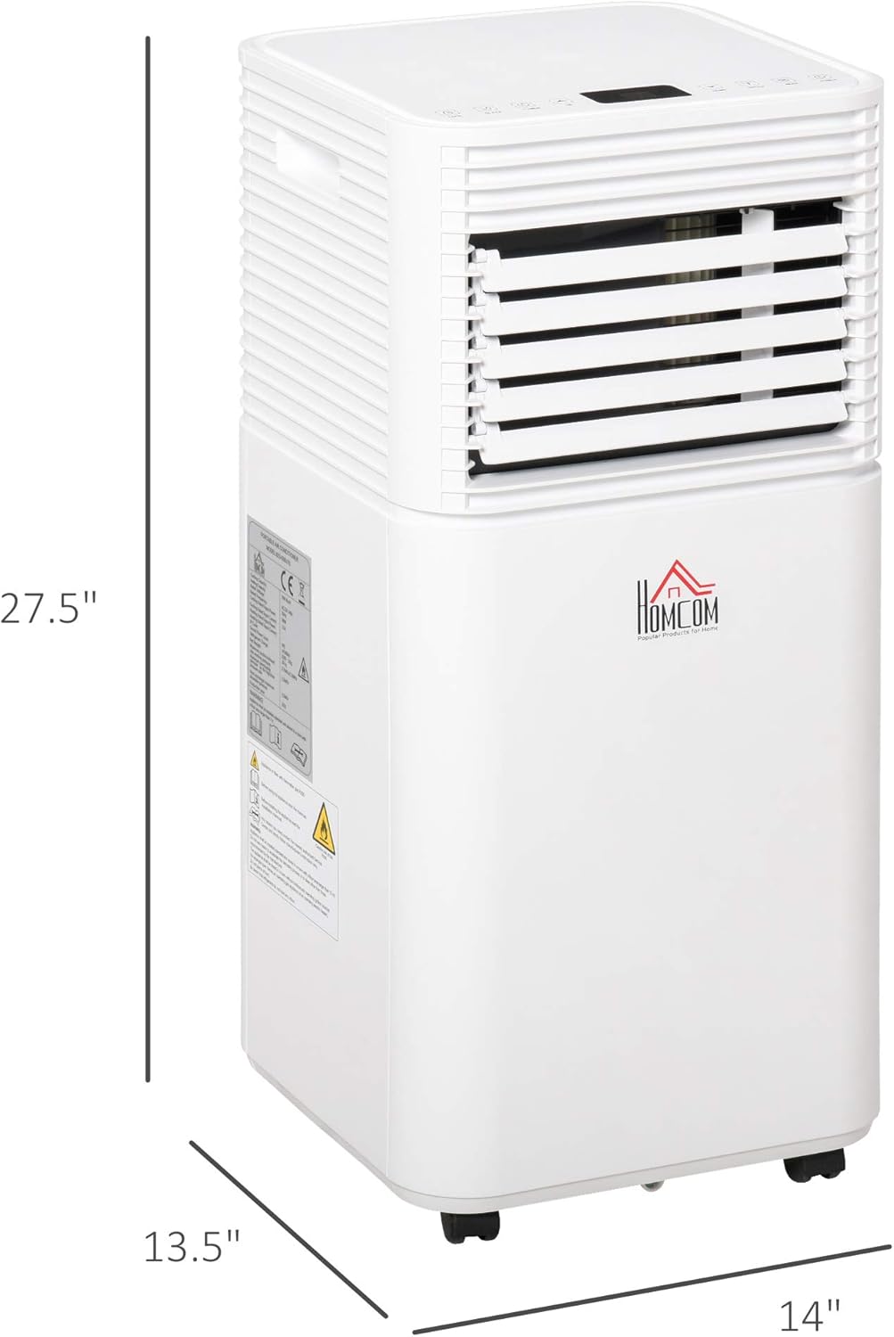 White Mobile Portable Air Conditioner with Remote Control S952