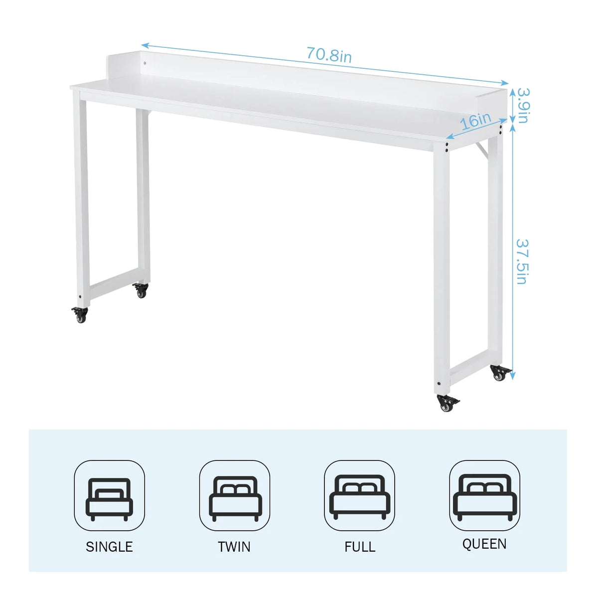 70.8 Overbed Table with Wheels G302822