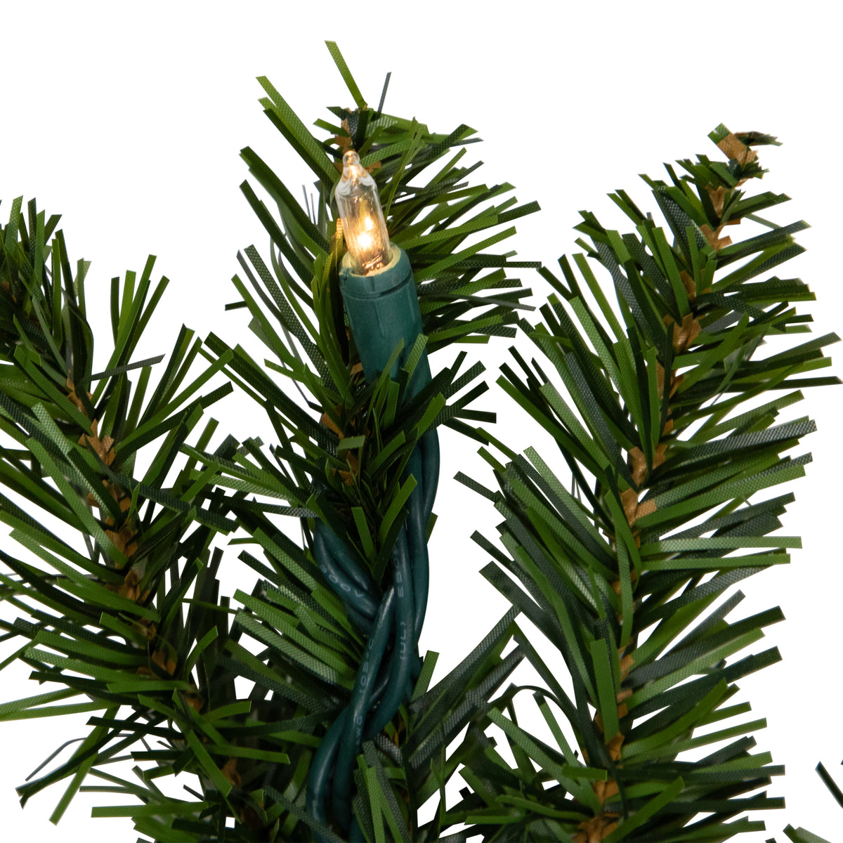 50' Prelit Artificial Christmas Garland with Clear Lights F617