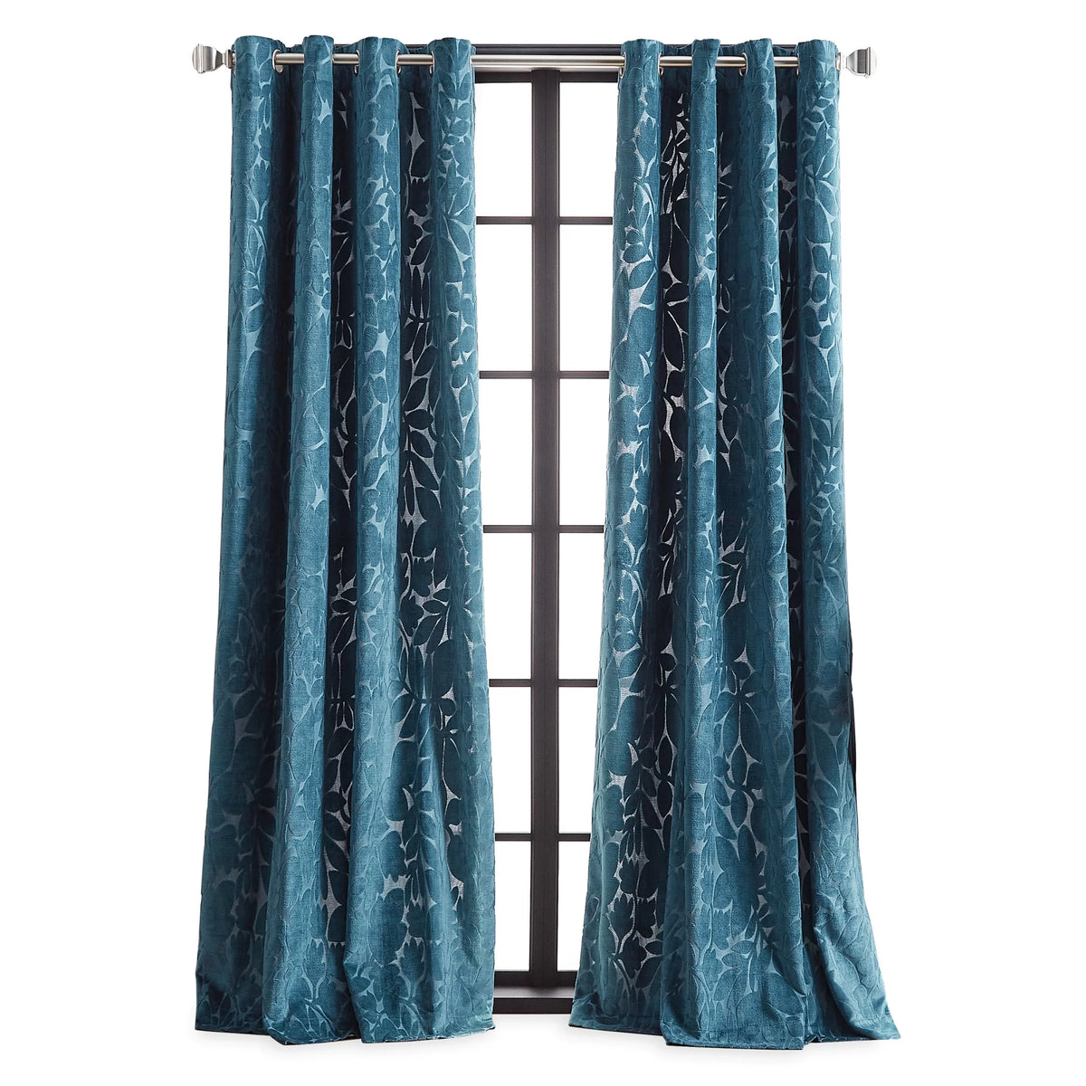 Velvet 2 Piece Light Filtering Curtain Set E34065