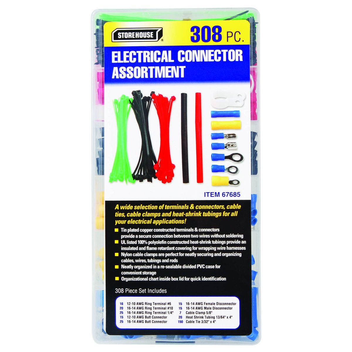 Electrical Connector Kit, 308 Piece C153359