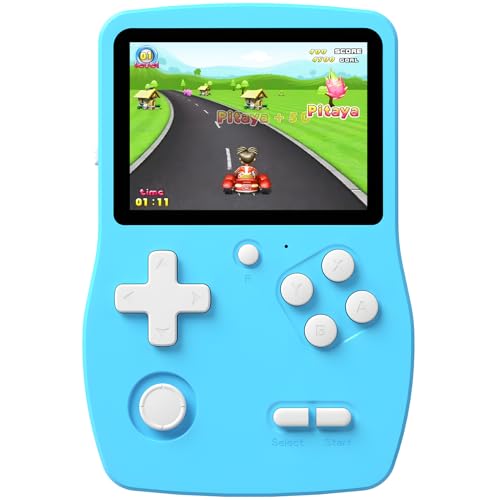 Blue Handheld Games with 3.0" IPS Screen and Rechargeable Battery M493