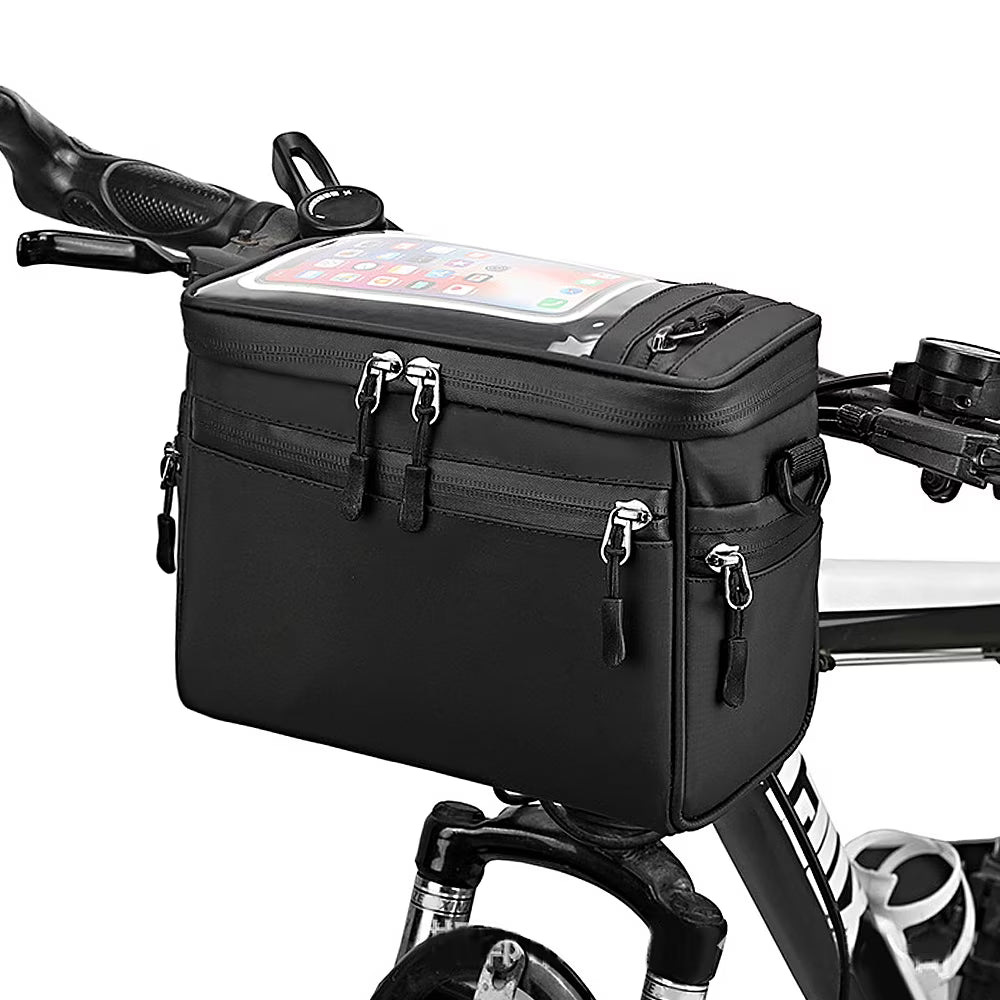 Bicycle Handlebar Bag Front Tube Bag Shoulder Bag Carrier Pouch Z5313