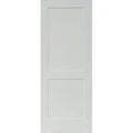 32 in. x 80 in. 2-Panel Primed Solid Hybrid Core MDF Wood Door N7249