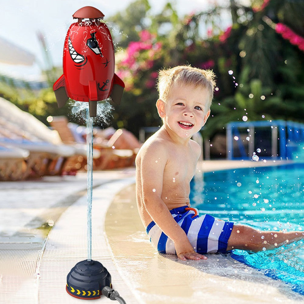 Rocket Water Sprinkler Toy for Garden Hose V6180