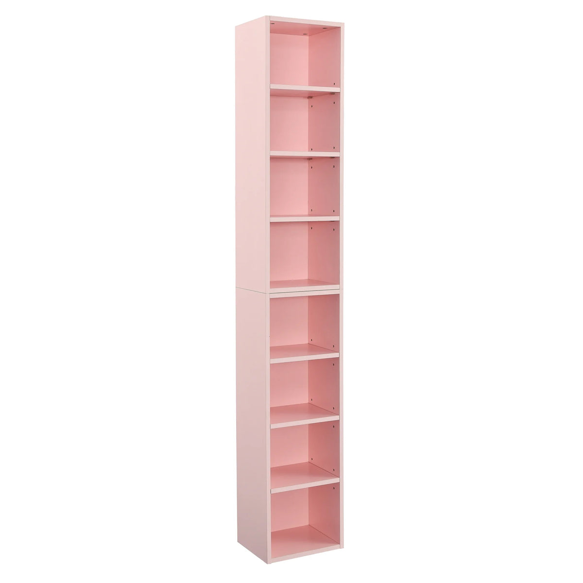 8-Tier Media Tower Rack with Adjustable Shelves O479457