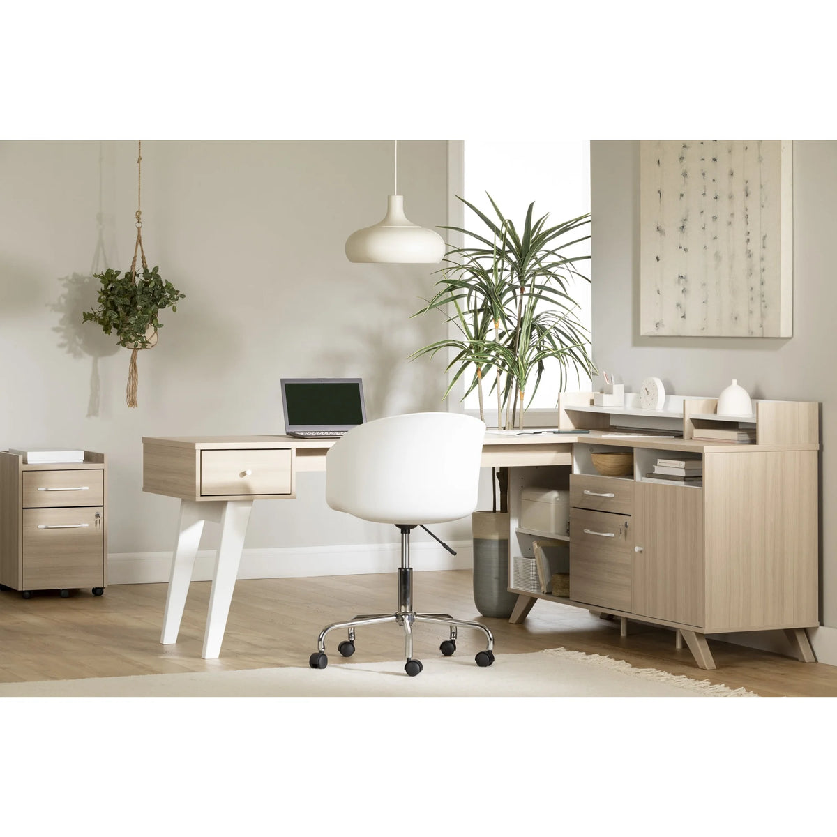 L-Shaped Desk with Power Bar L7732