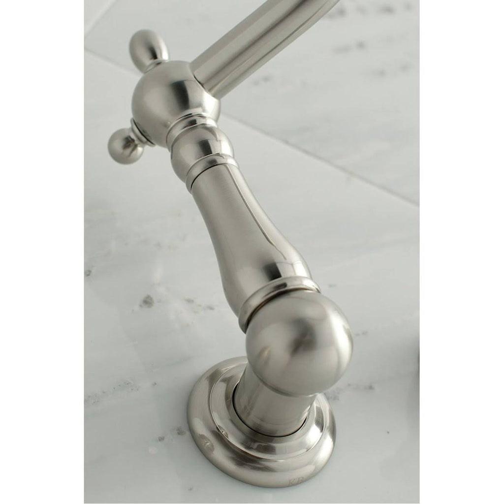 Polished Nickel Wall Mount Tub Filler W424