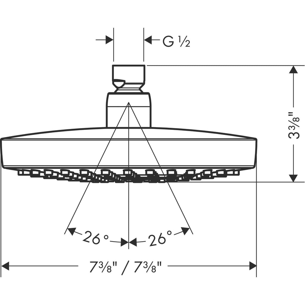 Chrome 1.8 GPM 2-Jet Showerhead O3931