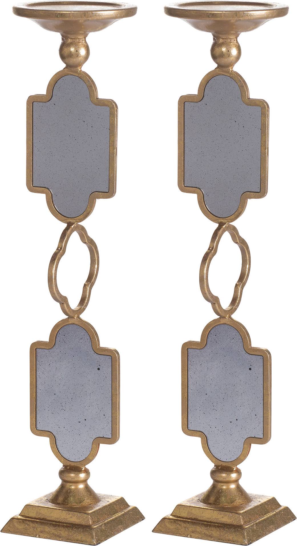 Gold Grand Candle Holder (Set of 2) B323