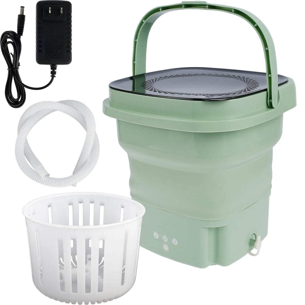 Portable Foldable Mini Washing Machine with Drain Basket S48637