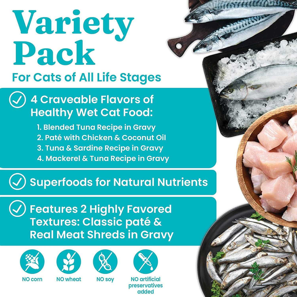 Adult Wet Cat Food Variety Pack E683