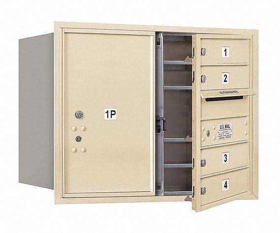 4C Horizontal Mailbox, Sandstone G916