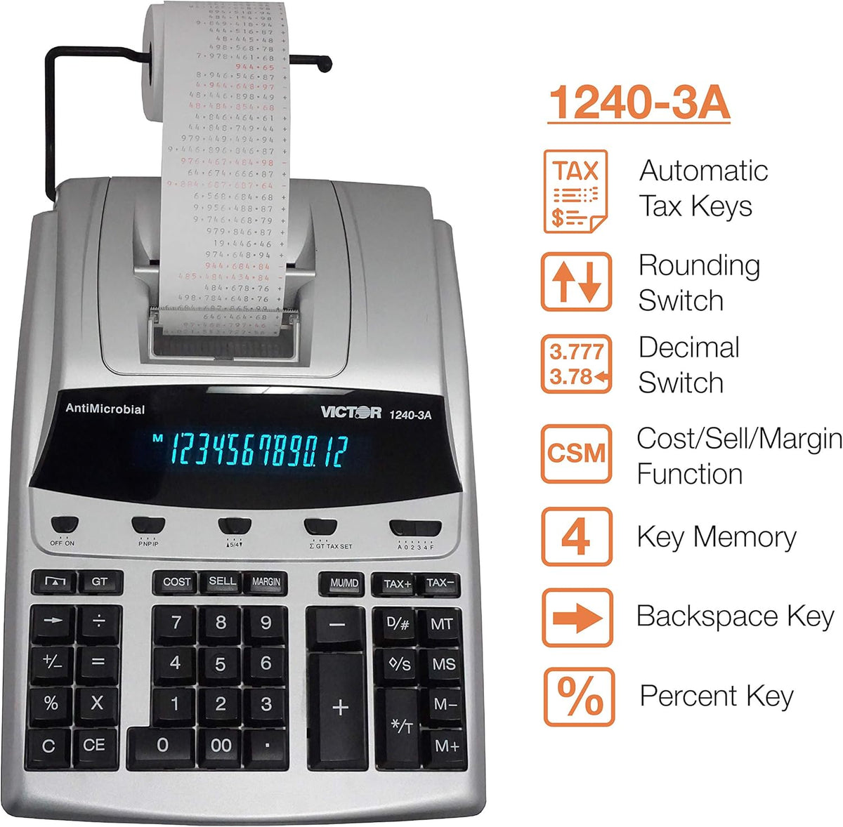 12 Digit Heavy Duty Commercial Printing Calculator Z925