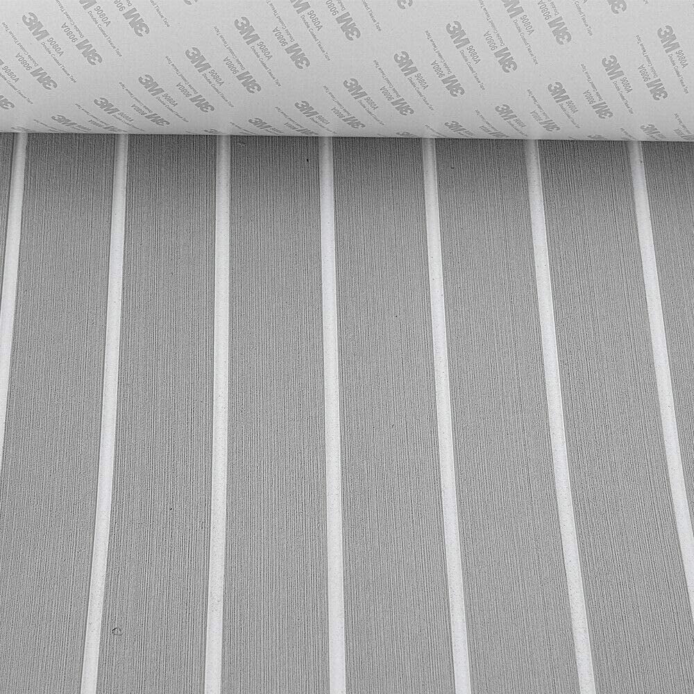 EVA Foam Faux Teak Decking Sheet Boat Flooring Mat 94.5" x 35.4" x 0.24'' W455841