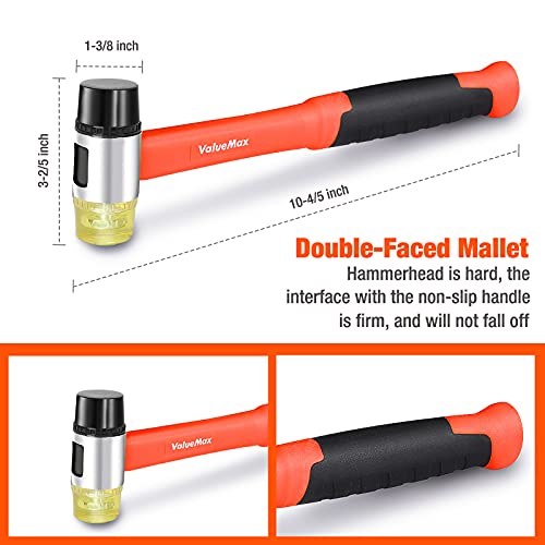 Laminate Wood Flooring Installation Kit with Tapping Block, Pull Bar, Mallet, Kneepads, 30-Piece Spacers T943442