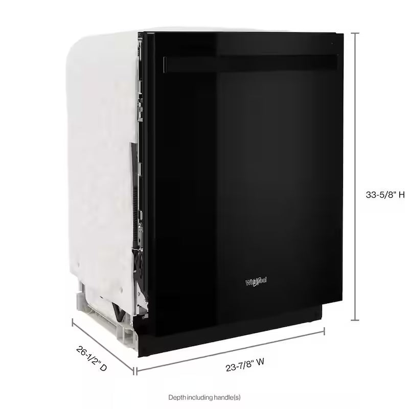 Black Built-In Dishwasher with Third Level Rack E504962