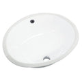White Oval Undermount Vitreous China Lavatory F634