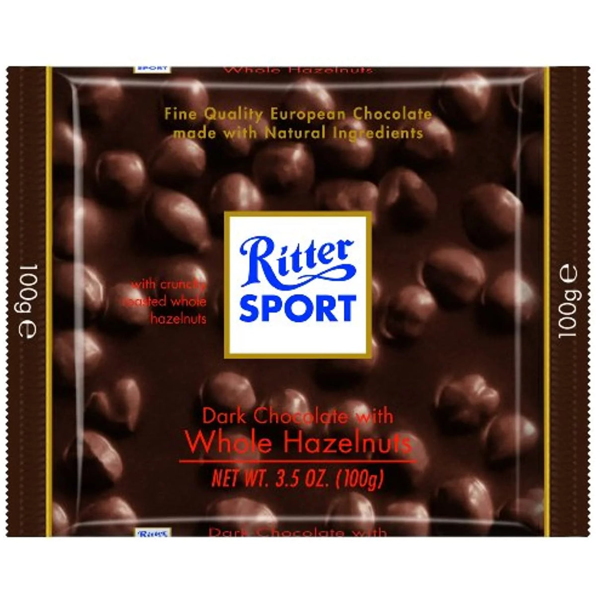 Dark Chocolate with Whole Hazelnuts 3.5 oz Bars Pack of 8 C23987