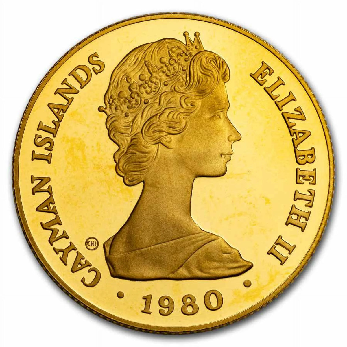 1980 Cayman Islands Proof Gold 50 Dollars E60434