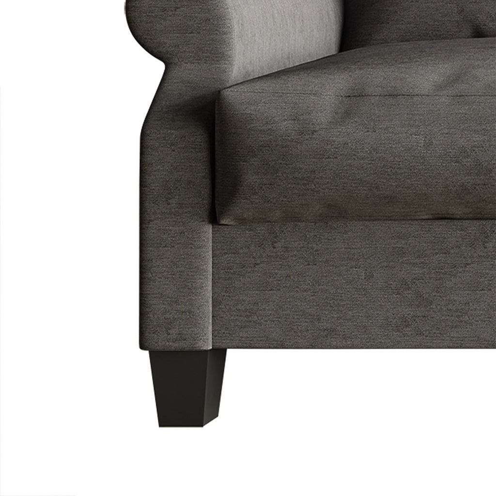 Classic Linen Upholstered Sofa Dark Grey T754
