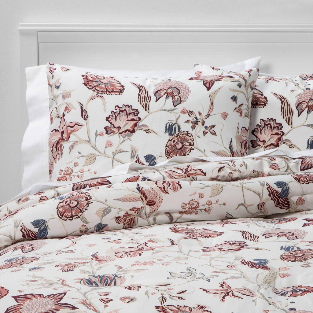 Full/Queen Floral Printed Comforter & Sham Set E99853