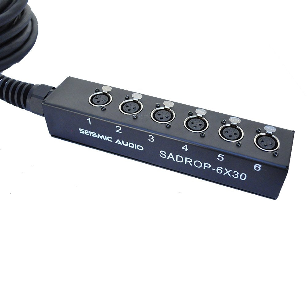 6 Channel 30-Feet Pro Audio Sub Snake Cable S3615