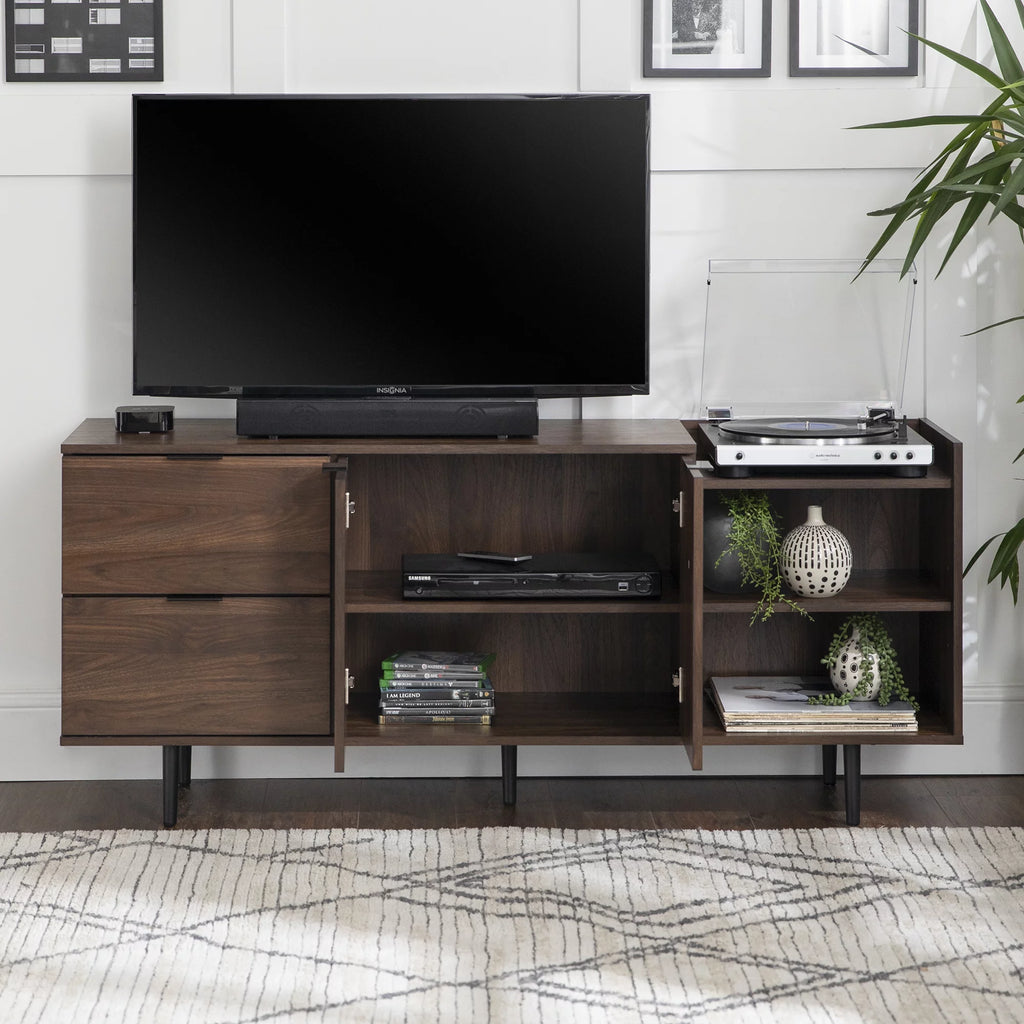 Dark Walnut Modern TV Stand P13792