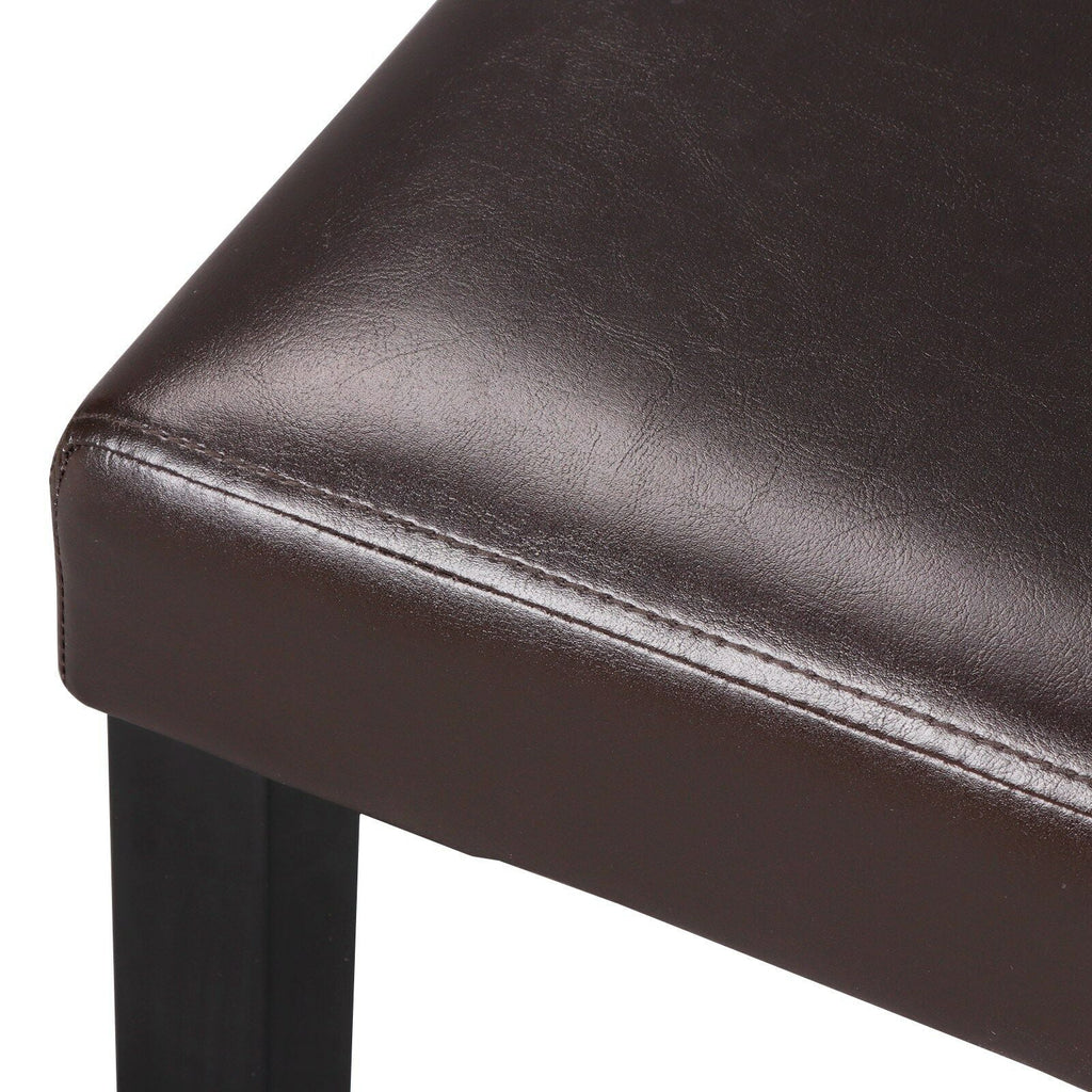 6 Pcs Brown Leather Dining Chair X654760