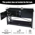 55-75 Gallon Aquarium Stand with Cabinet and Power Outlets J93641