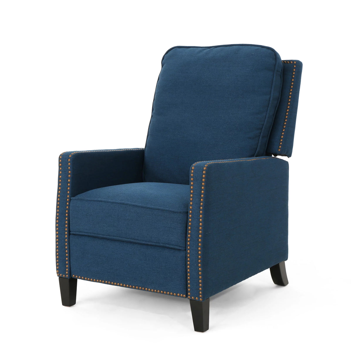 Navy Blue Fabric Recliner I889