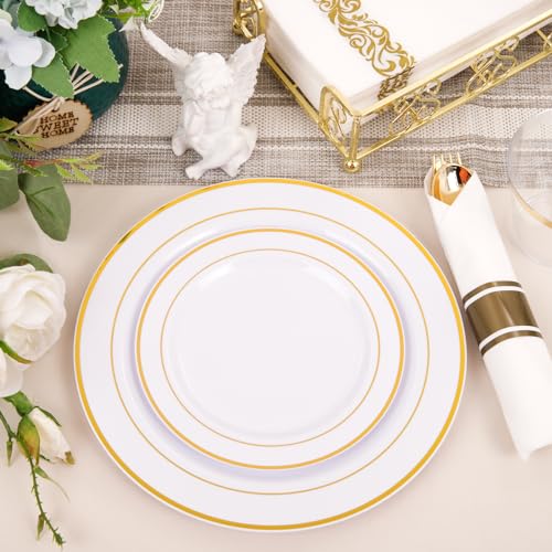 350 Piece Gold Dinnerware Set for 50 Guests Q275877