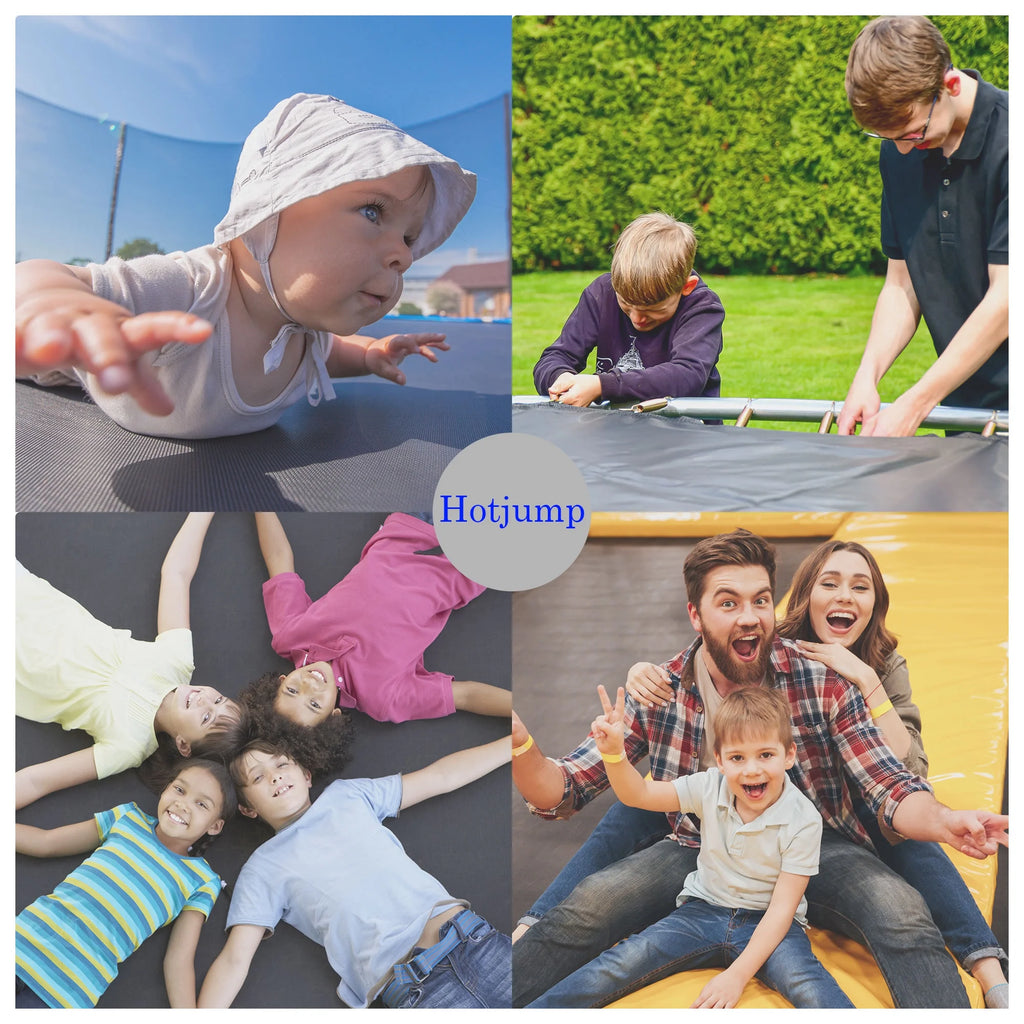 10ft Outdoor Trampoline with Enclosure and Basketball Hoop T253