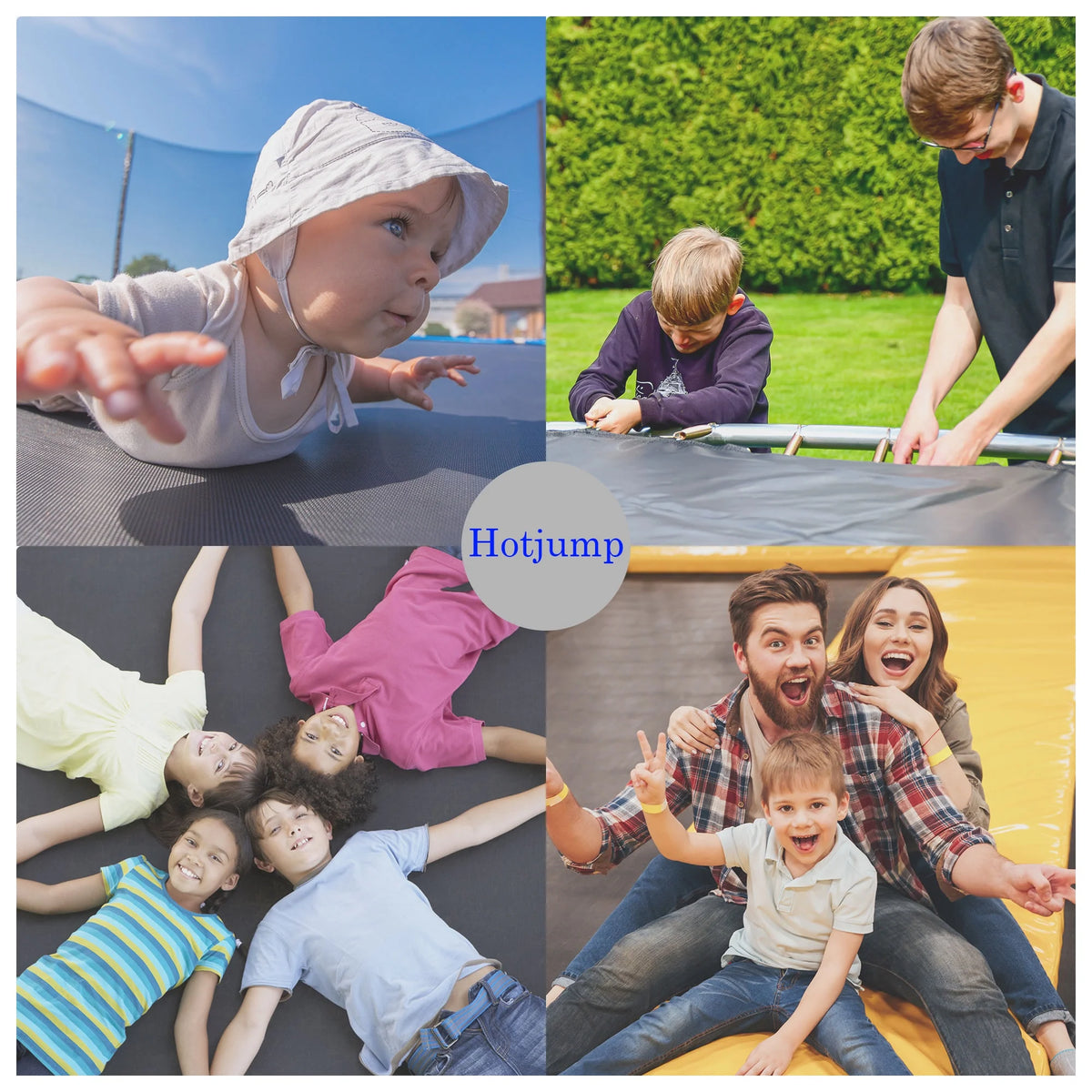 10ft Outdoor Trampoline with Enclosure and Basketball Hoop T253